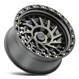 Black Rhino SHREDDER 17x9 0 Matte Black with Machined Dark Tint   truck wheel