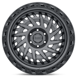 Black Rhino SHREDDER 17x9 0 Matte Gunmetal with Black Ring   truck wheel