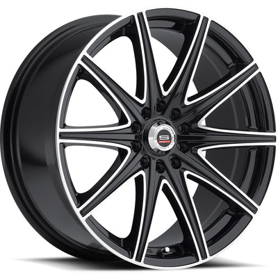 Spec-1 SP-14 Black Machined Wheel