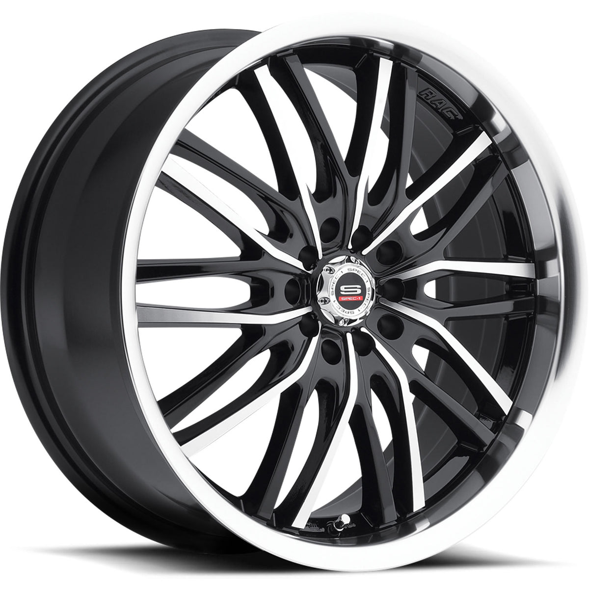 Spec-1 SP-16 Black Machined Wheel