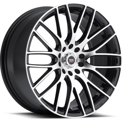 Spec-1 SP-20 Black Machined Wheel