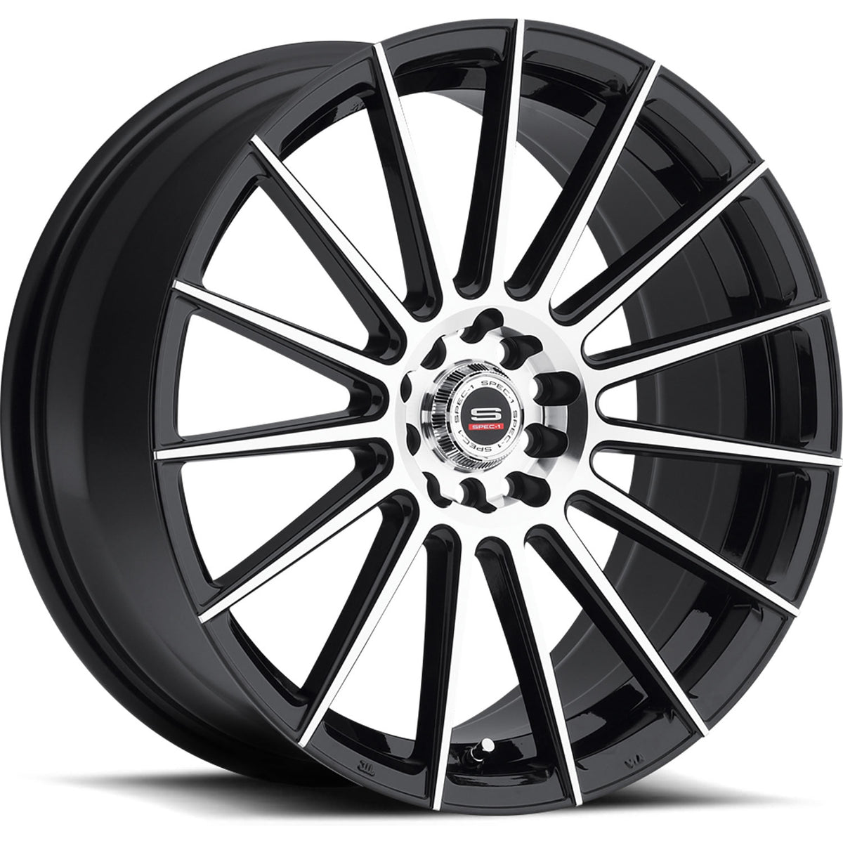Spec-1 SP-27 Black Machined Wheel