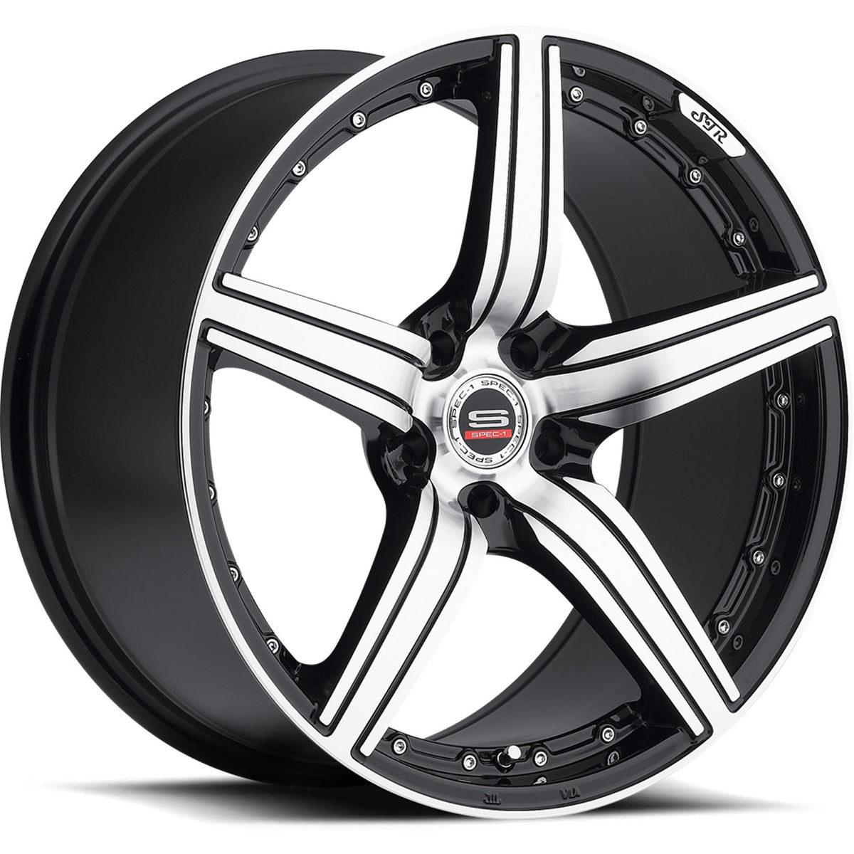 Spec-1 SP-4 Black Machined Wheel