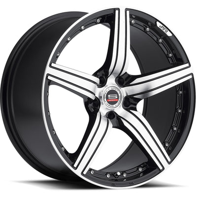 Spec-1 SP-4 Black Machined Wheel