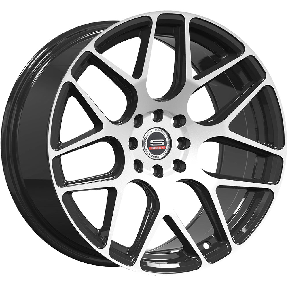 Spec-1 SP-47 Black Machined Wheel