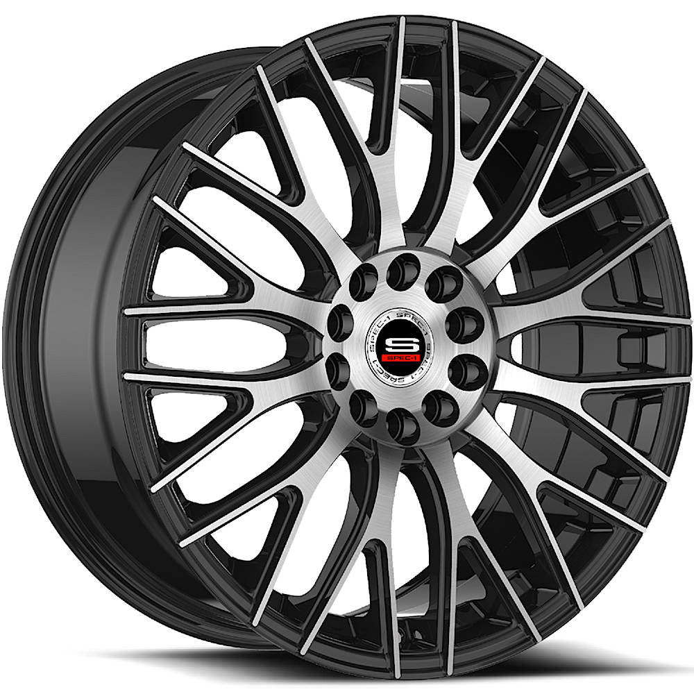 Spec-1 SP-55 Black Machined Wheel