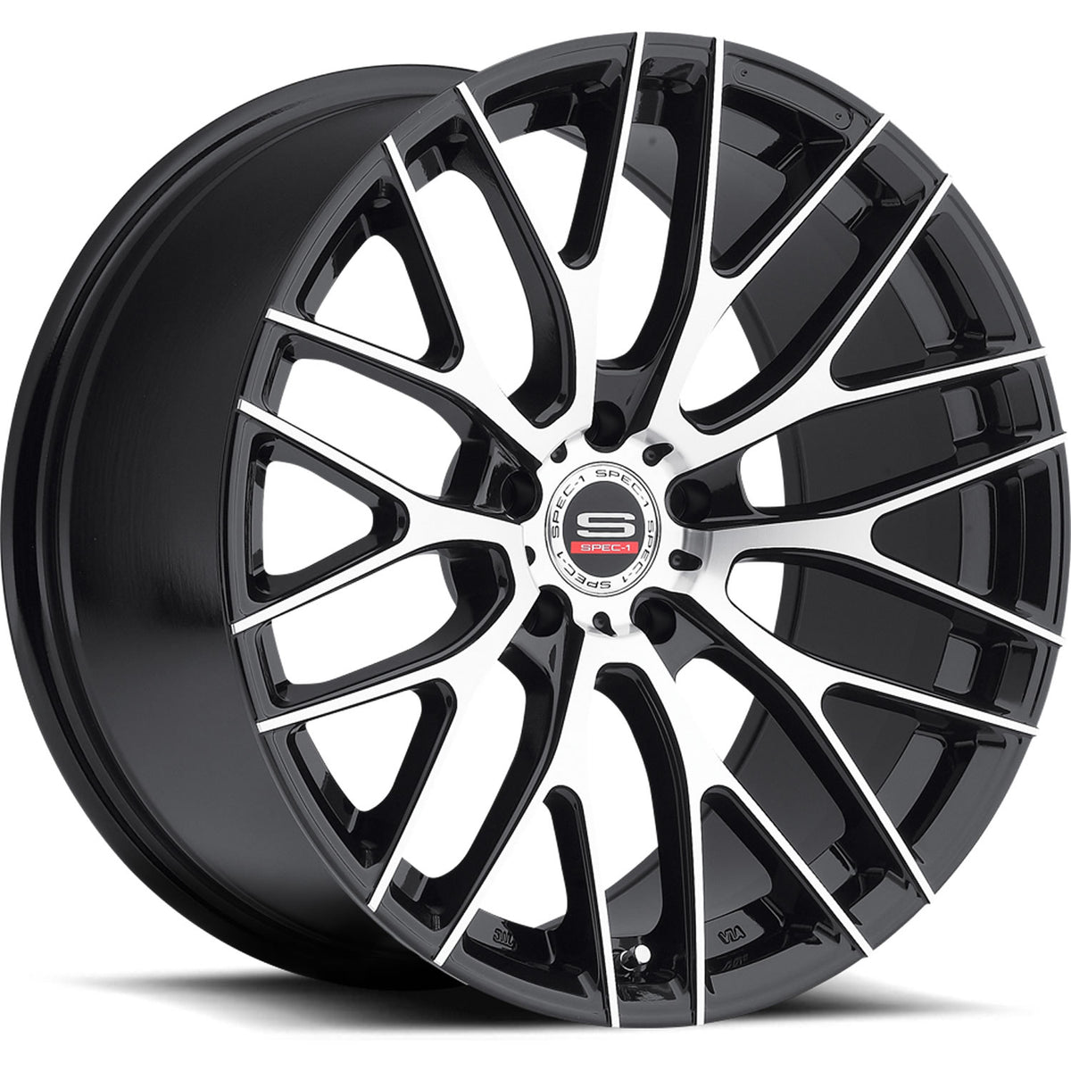 Spec-1 SP-6 Black Machined Wheel