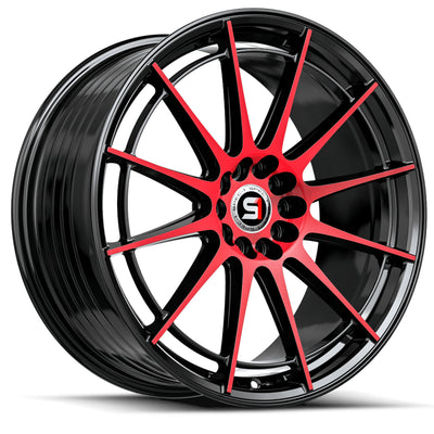 Spec-1 SP-64 Black Red Machined Wheel