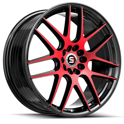 Spec-1 SP-65 Black Red Machined Wheel