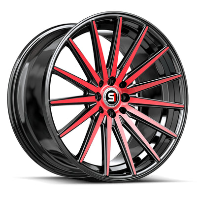 Spec-1 SP-69 Black Red Machined Wheel