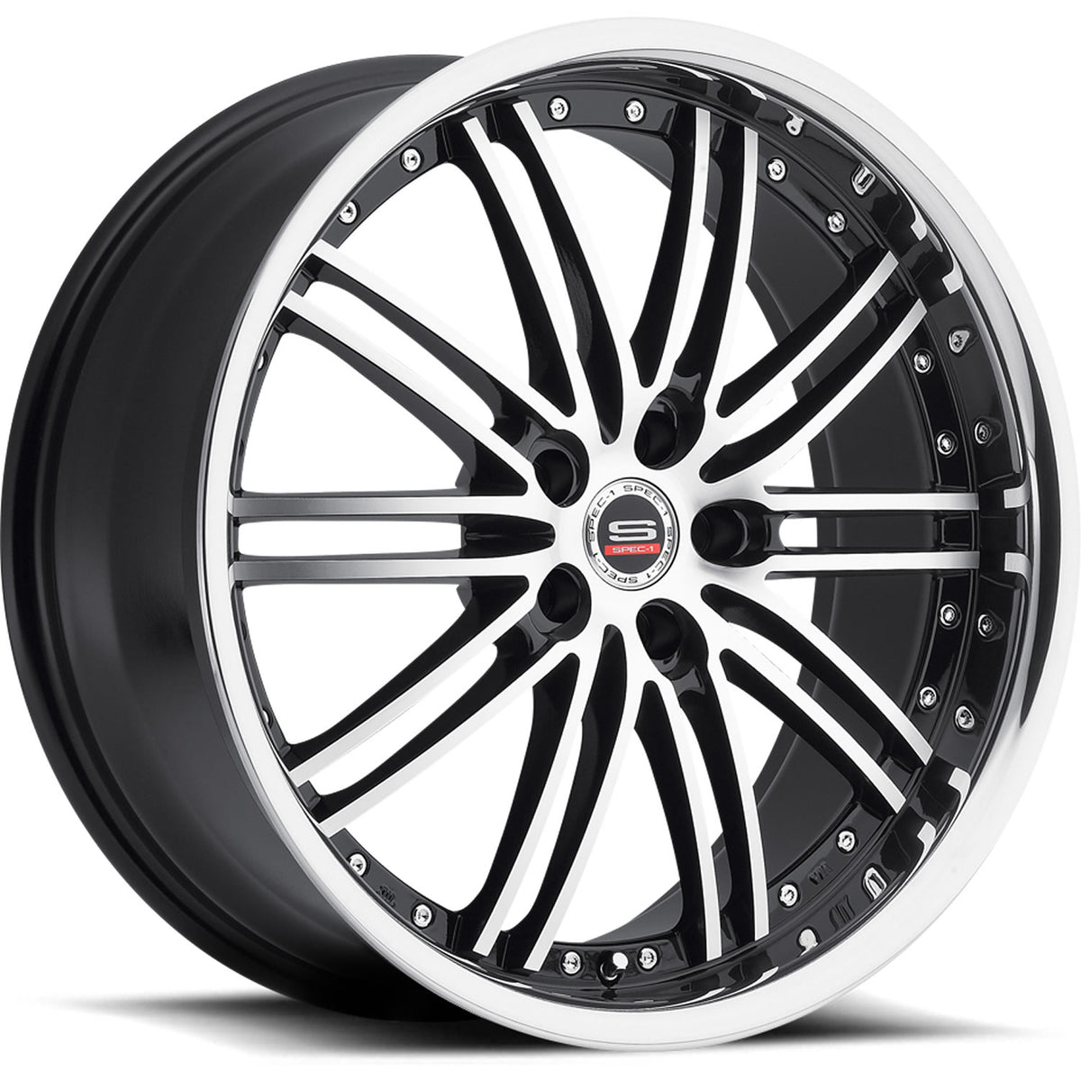 Spec-1 SP-7 Black Machined Wheel