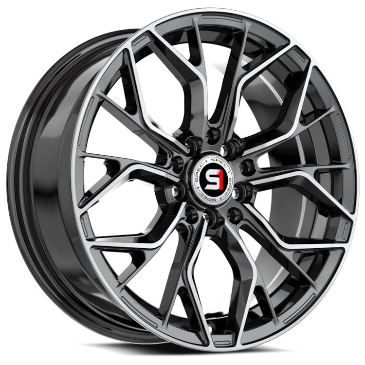 Spec-1 SP-76 Black Machined Wheel
