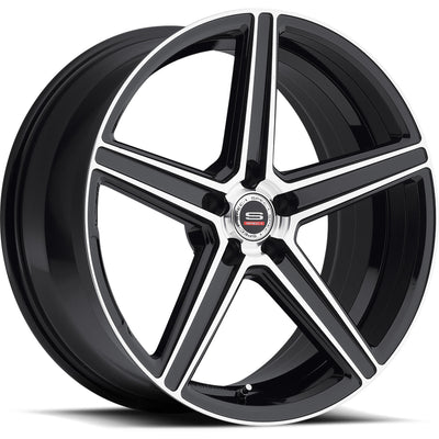Spec-1 SP-8 Black Machined Wheel
