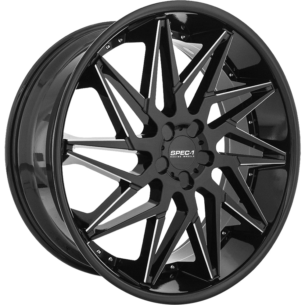 Spec-1 SPL-003 Black Milled Wheel