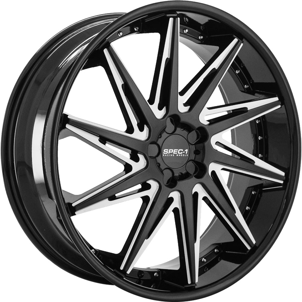 Spec-1 SPL-005 Black Milled Wheel