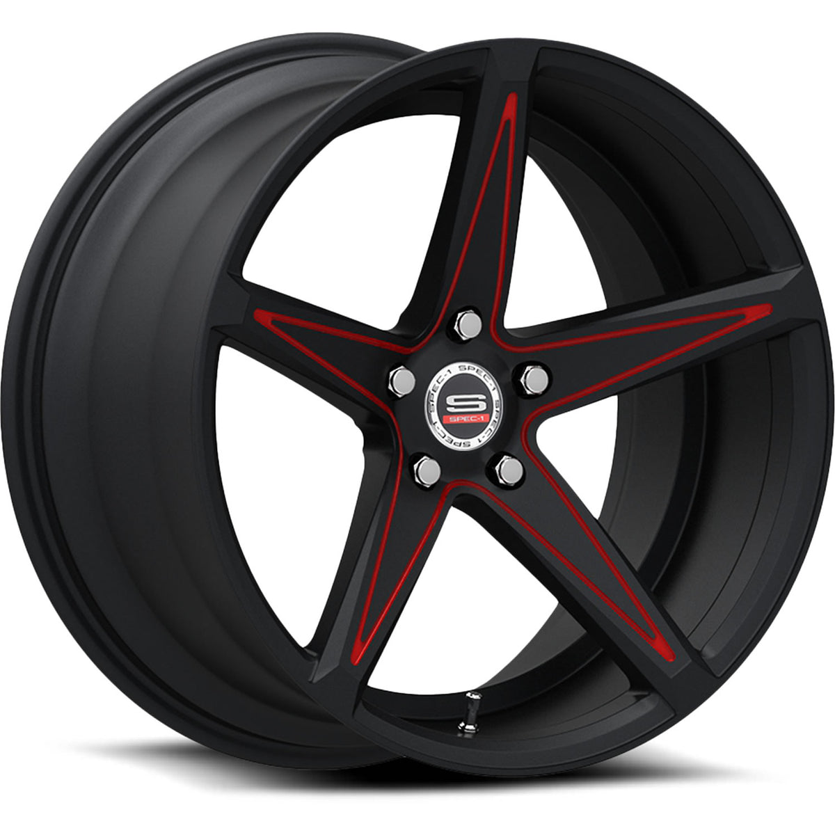 Spec-1 SPM-78 Black Red Wheel