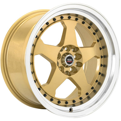 Spec-1 SPT-21 Gold Machined Wheel