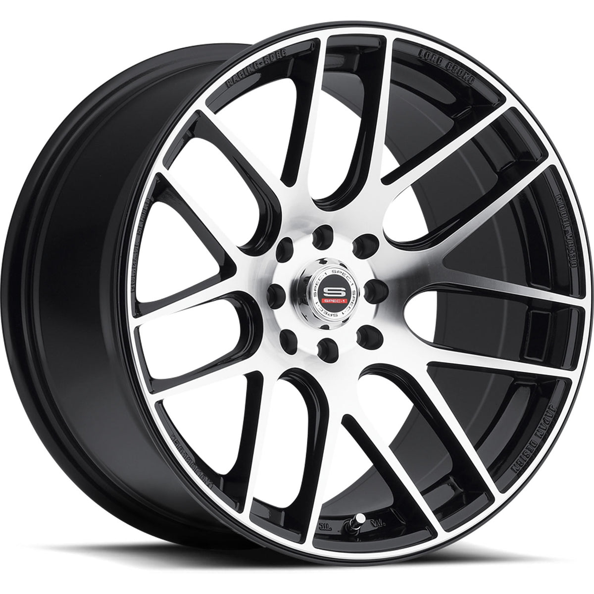 Spec-1 SPT-5 Black Machined Wheel