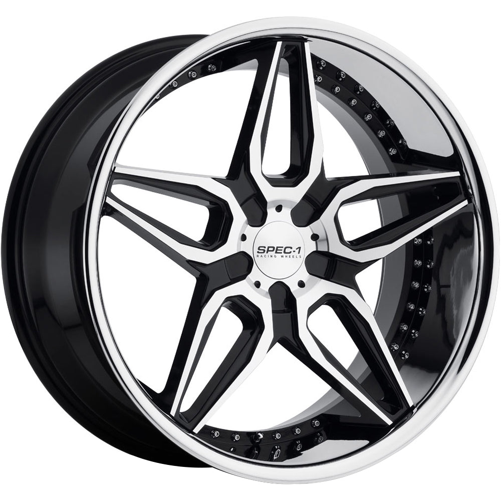 Spec-1 SSL-301 Black Machined Wheel