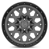 Black Rhino SPROCKET 20x9.5 -18mm Matte Gunmetal with Black Ring