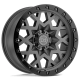 Black Rhino SPROCKET 17x9.5 -18mm Matte Gunmetal with Black Ring