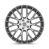Victor Equipment Stabil 20x11 Gunmetal Mirror Cut premium Euro wheel for Porsche