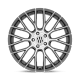 Victor Equipment STABIL 22x9 gunmetal mirror cut face premium Euro wheel