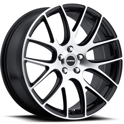 Strada Fuso Black Machined Wheel
