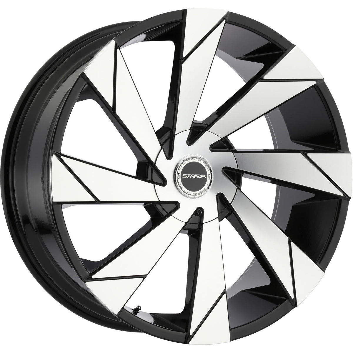 Strada Moto Black Machined Wheel