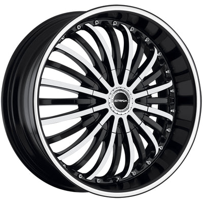 Strada Spina Black Machined Wheel