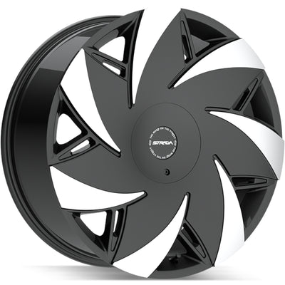 Strada Turbina Black Machined Wheel