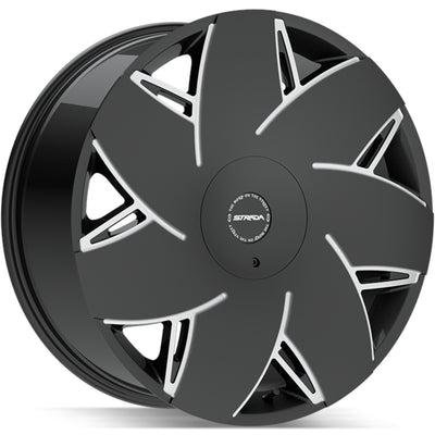 Strada Turbina Black Milled Wheel
