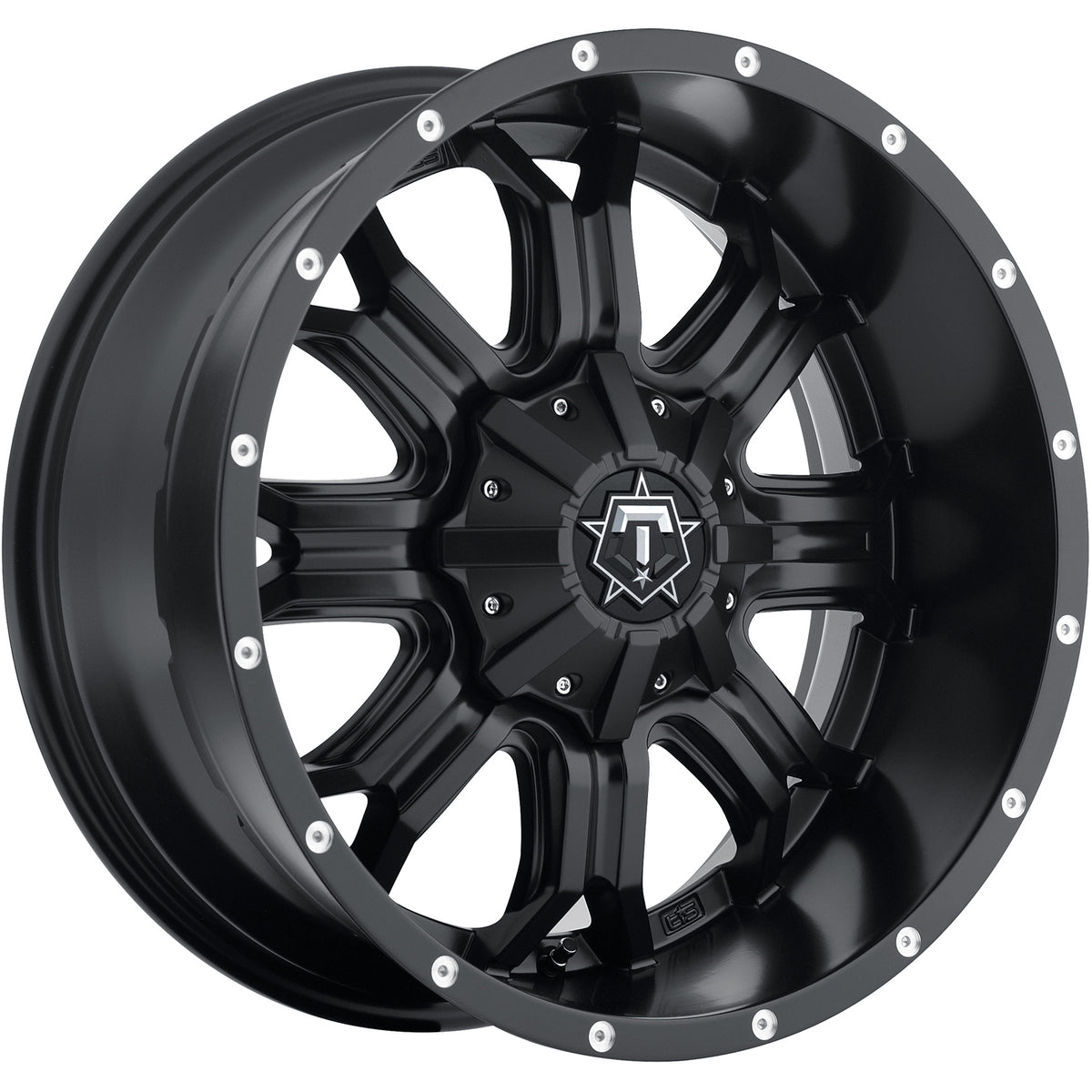 TIS 535B Black Milled Wheel