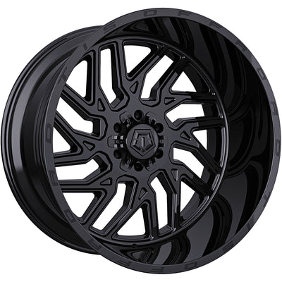 TIS 544B Gloss Black Wheel