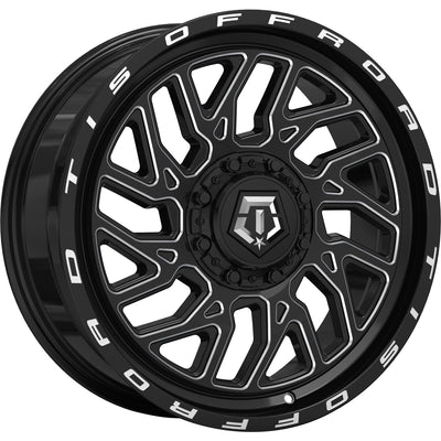 TIS 544BM Black Milled Wheel