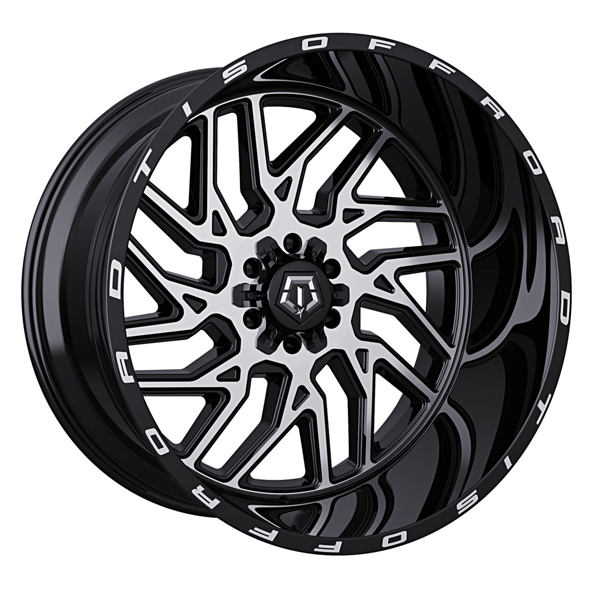 TIS 544MB Black Machined Wheel