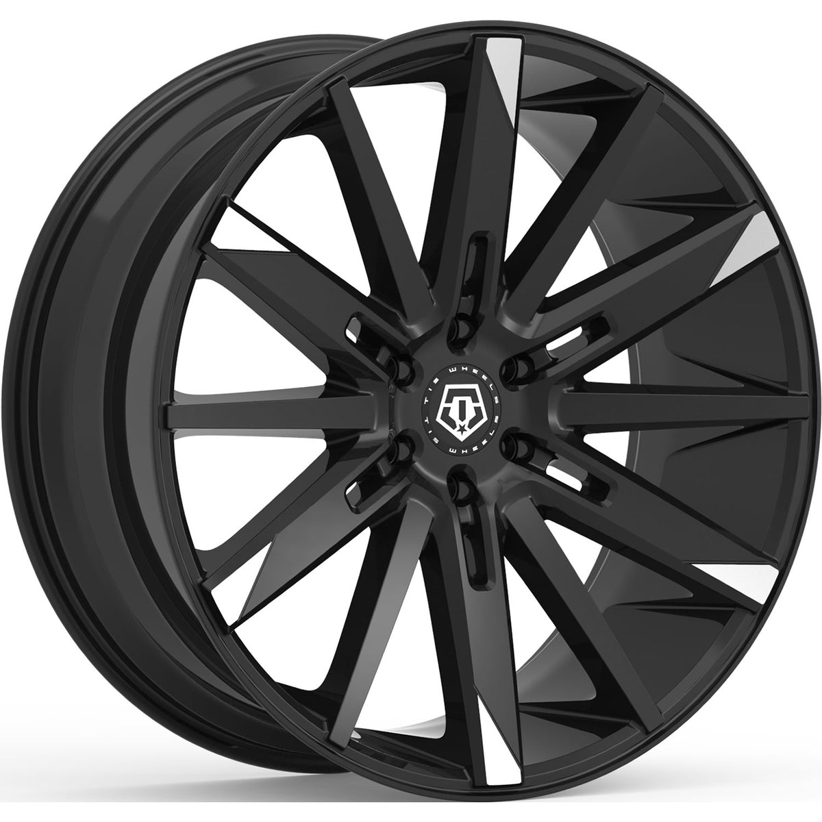 TIS 545MBT Black Machined Wheel