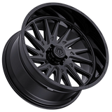 TIS 547B Gloss Black Wheel - angled view