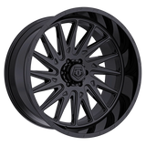 TIS 547B Gloss Black Wheel - angled view