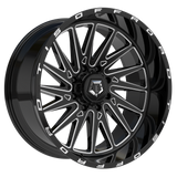 TIS 547BM Black Wheel - angled view