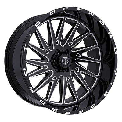 TIS 547BM Black Milled Wheel