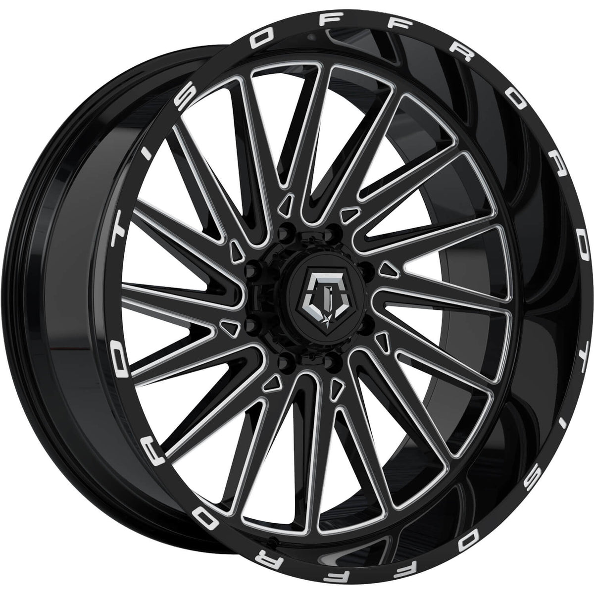 TIS 547BM Black Milled Wheel