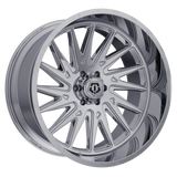 TIS 547C Chrome Wheel - angled view