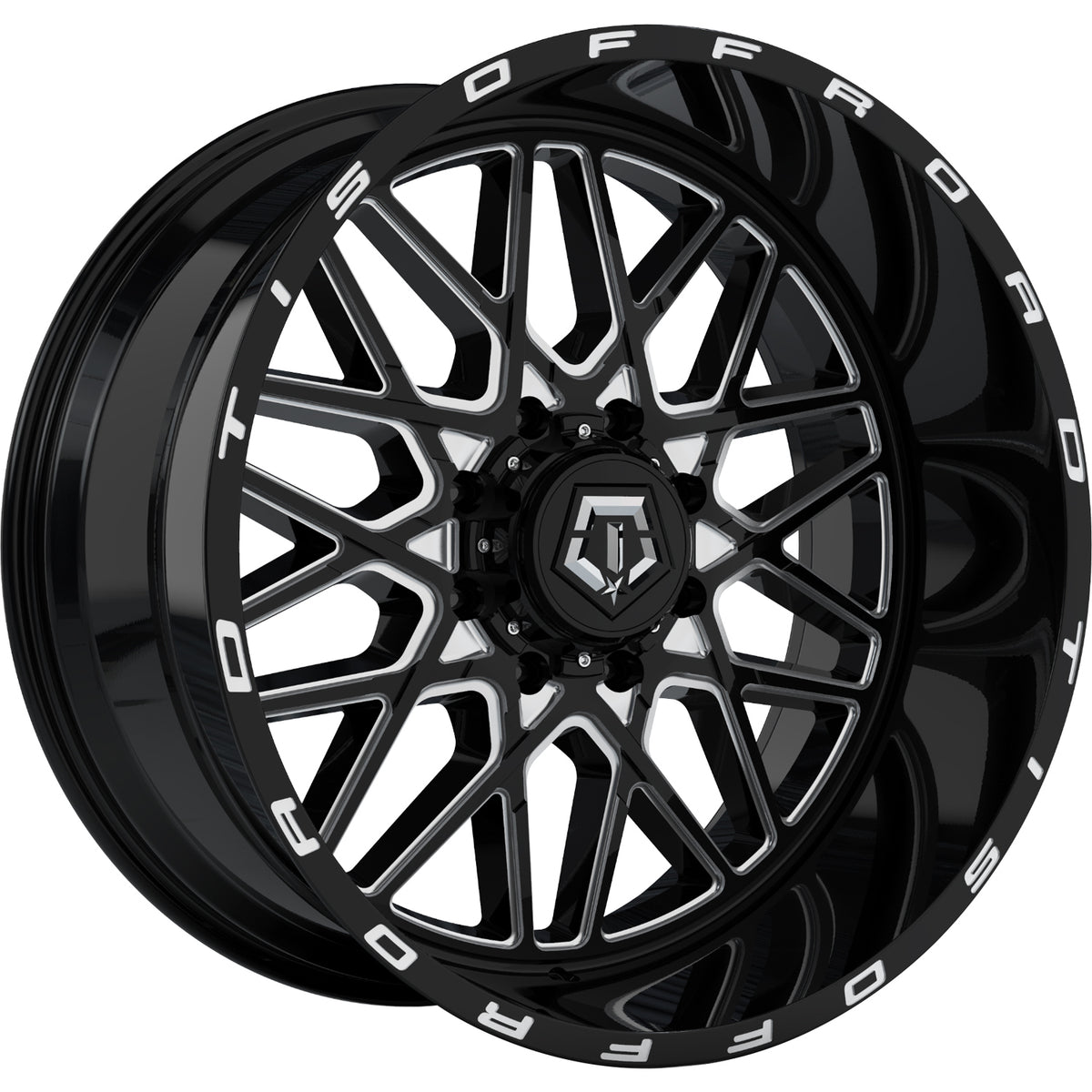 TIS 548BM Black Milled Wheel
