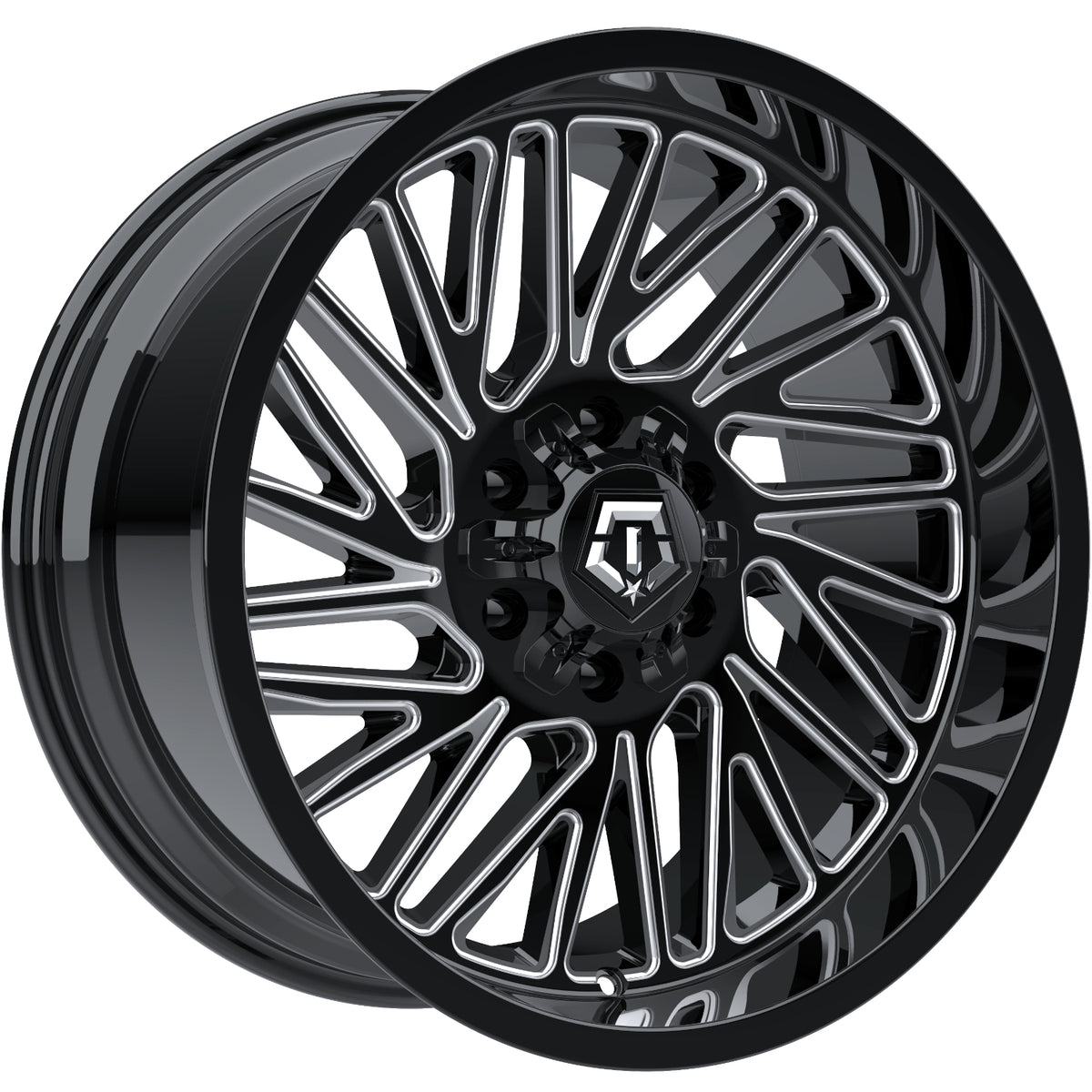TIS 553BM Black Milled Wheel