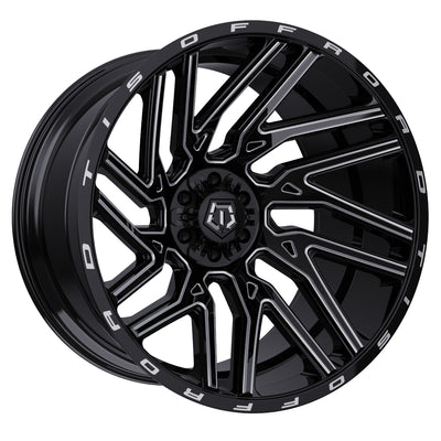 TIS 554BM Black Milled Wheel