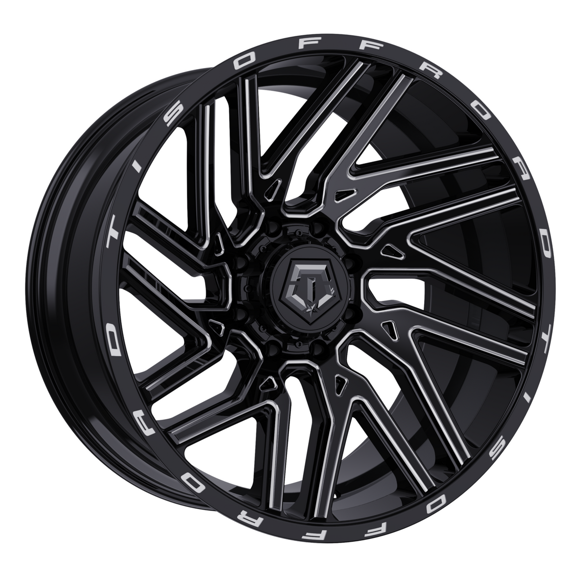 TIS 554BM Black Milled Wheel