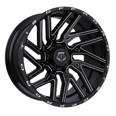 TIS 554BM Black Milled Wheel