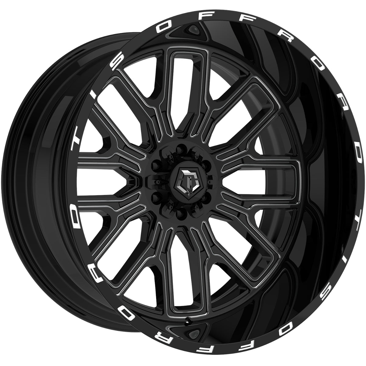 TIS 560BM Black Milled Wheel