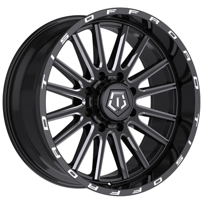 TIS 567 Black Milled Wheel